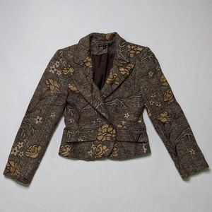 100% silk blazer boho chic